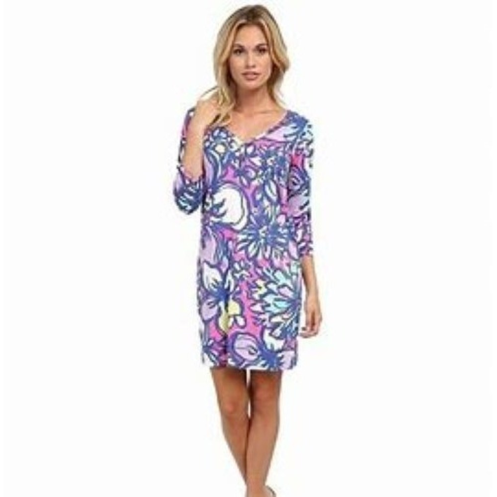 Lilly Pulitzer Palmetto Dress Sz‎ S Catwalkin 81319 Soft Pima Cotton Beach READ